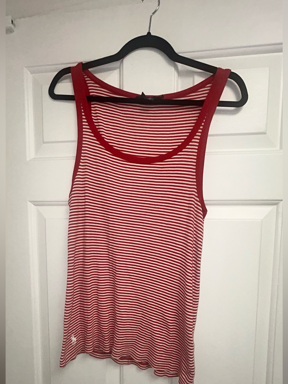 Ralph Lauren Red Striped Tank Top Size XL NWOT